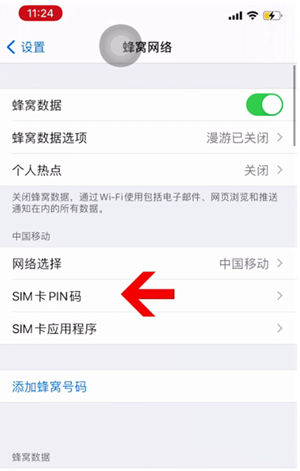 林甸苹果14维修网分享如何给iPhone14的SIM卡设置密码 