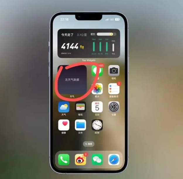 林甸苹果手机维修分享:iOS16主屏幕天气小组件无法正常工作怎么办？ 