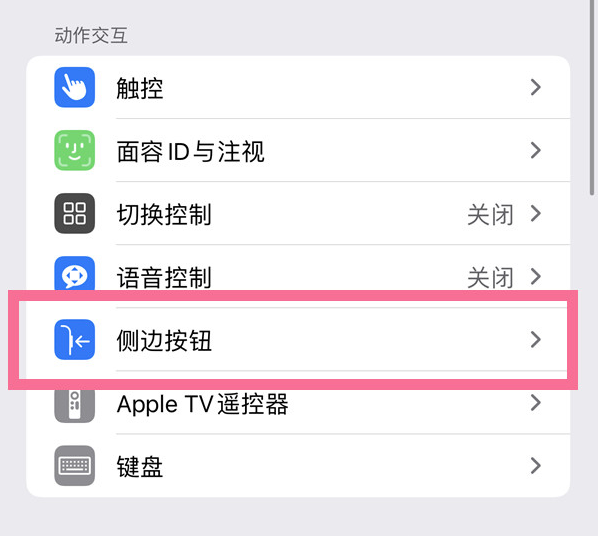 林甸苹果14维修店分享iPhone14 Plus侧键双击下载功能关闭方法 